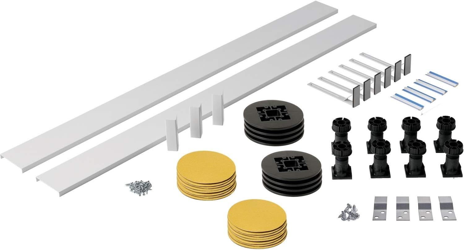 Shower Tray Panel Riser Kit Square/Rectangle Trays 1200mm Plinth Adjustable Feet