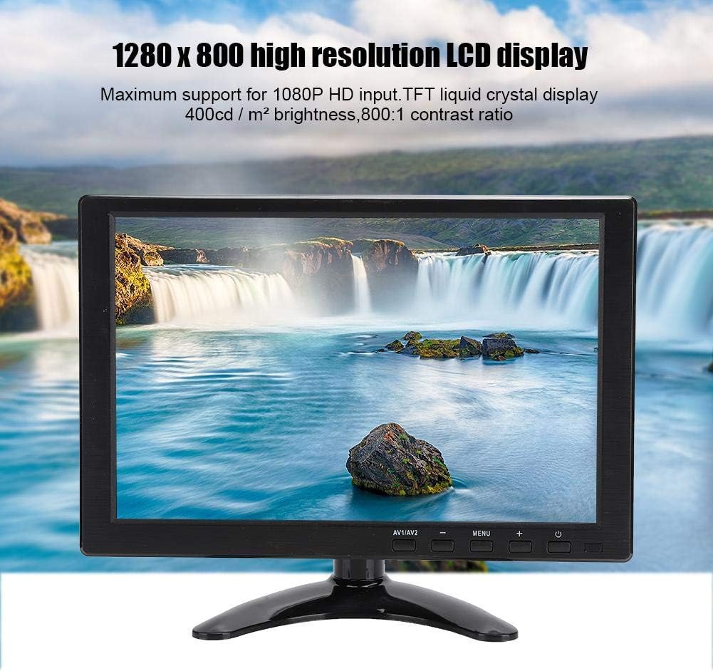 Bewinner Display LCD HD da 10,1 Pollici, Monitor Universale 1280x800 16:10, Supporto 1080P/HDMI/VGA/AV/BNC, Monitor Multifunzione LCD TFT a 130 ° per Raspberry Pi/X-box/360/PS4/CCTV(UE) Bewinner Display LCD HD da 10,1 Pollici, Monitor Universale 1280x800 16:10, Supporto 1080P/HDMI/VGA/AV/BNC, Monitor Multifunzione LCD TFT a 130 ° per Raspberry Pi/X-box/360/PS4/CCTV(UE)