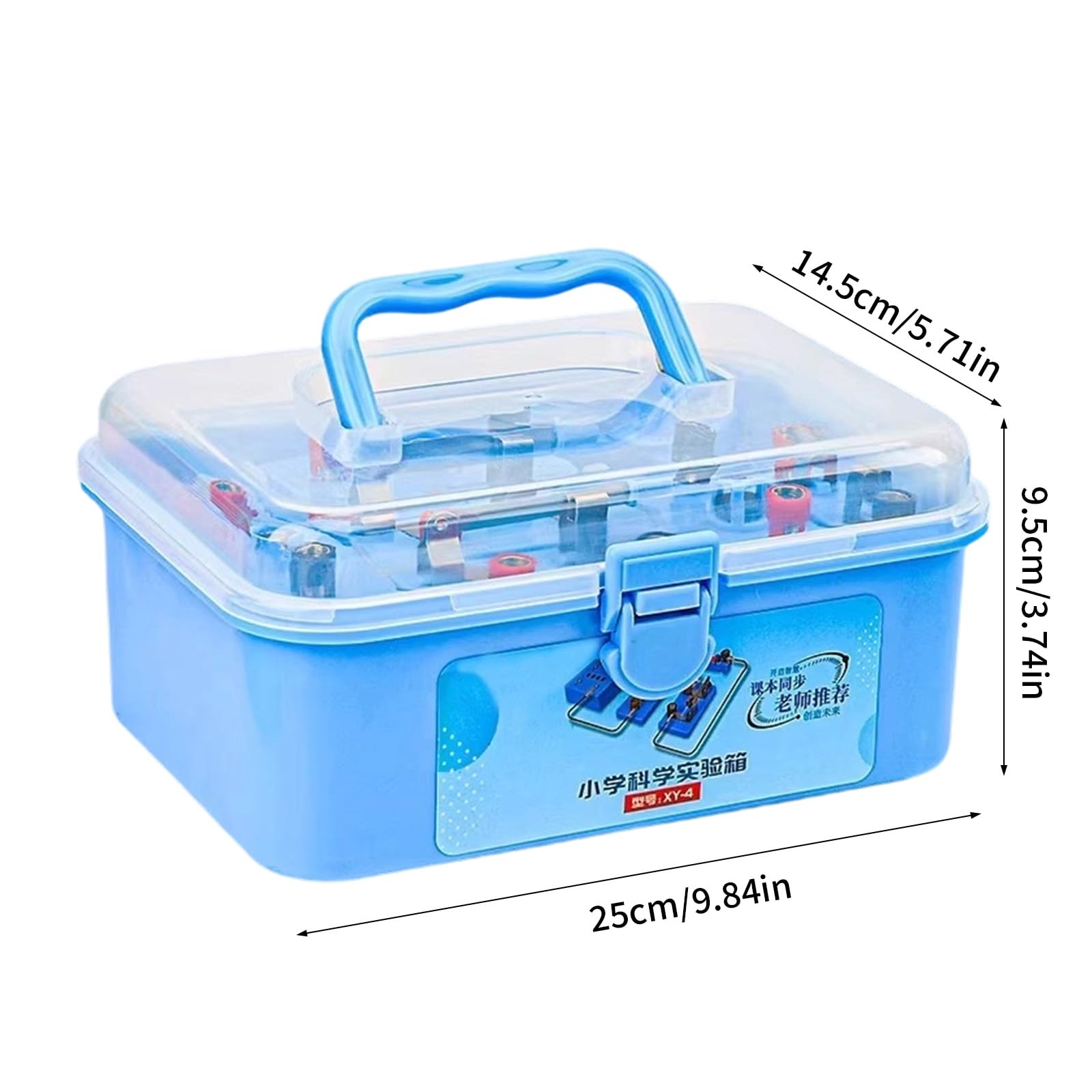 Juego de caja de experimentos de circuito de física, montaje manual, herramienta de demostración de experimentos de electromagnetismo para laboratorio de ciencias, juego educativo de física