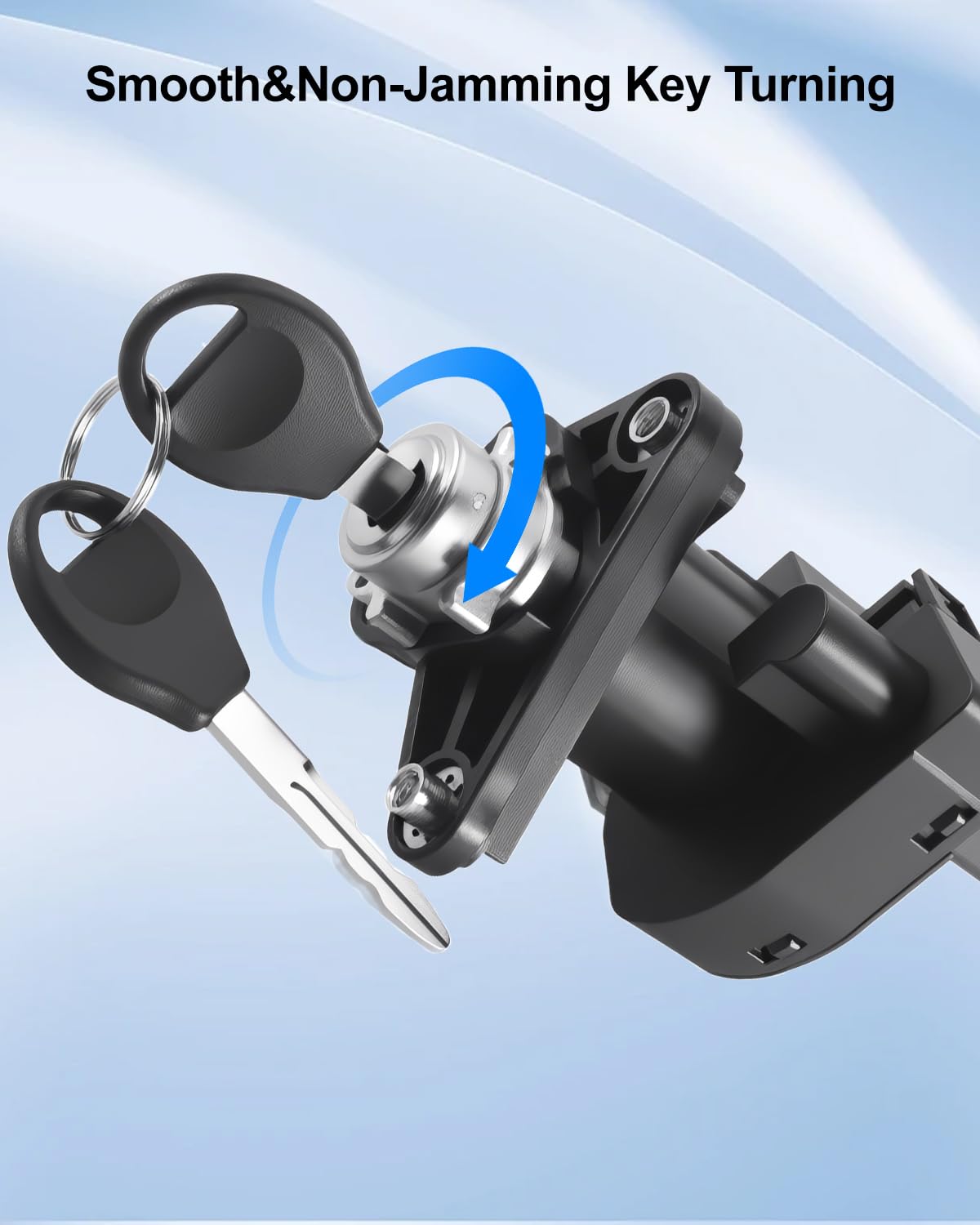 Ignition Switch Lock Cylinder with 2 Keys Fits for Chevrolet Malibu Saturn Aura Pontiac G6 2004-2012 Replace 15142952, Requires Manual Reprogramming