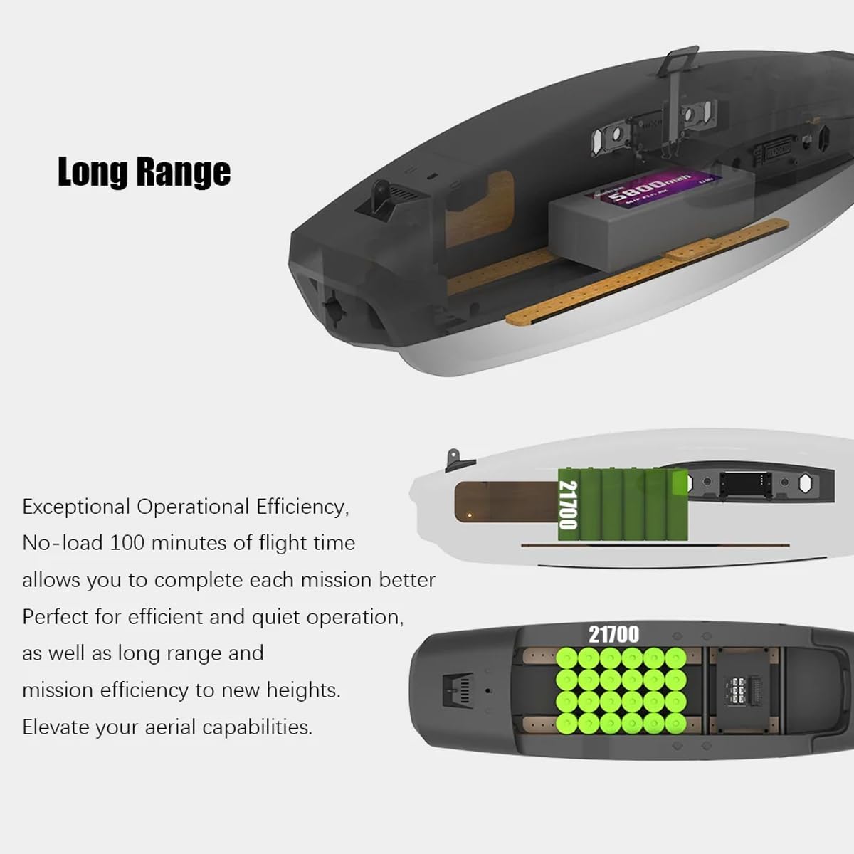 Remote Control Airplane for Adults, Cruza T2 VTOL 2.4G EPP Vertical Takeoff and Landing Fixed-Wing RC Aircraft with FPV Camera Mount and Flight Controller