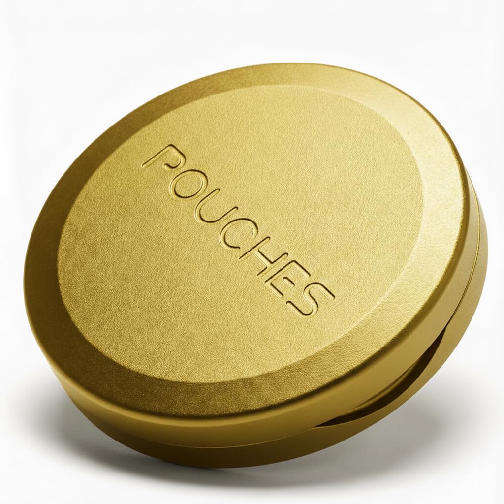 Boîte en aluminium nicopods compacte finition champagne de luxe