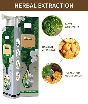 Natural Plant Bubble Hair Dye, for Grey Hair Color Hair Dye Shampoo.(Chestnut Brown)