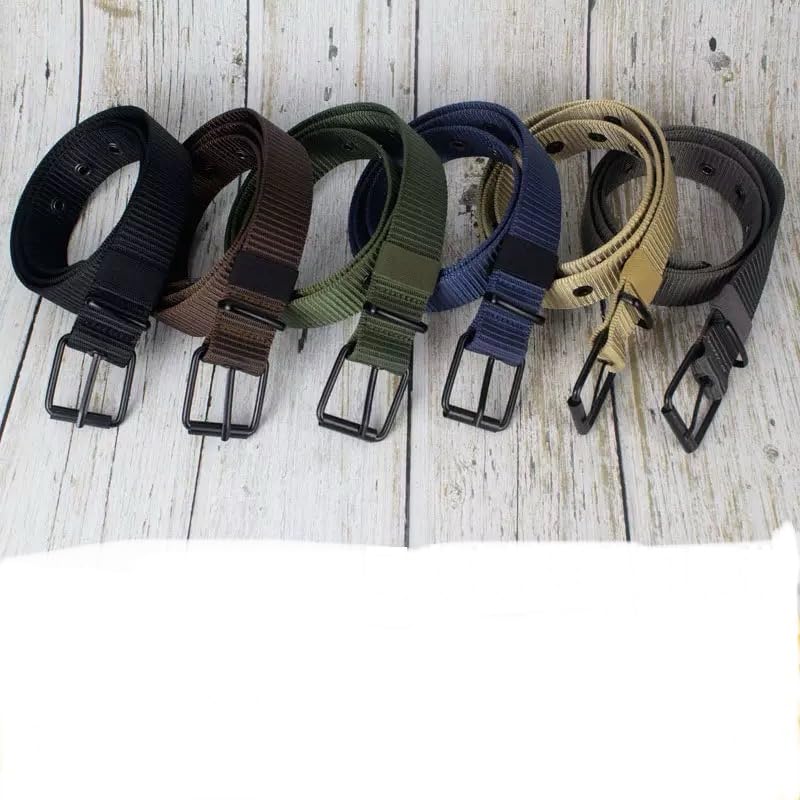 Casual pin-buckle canvas belt outdoors Men Women Pants jeans Adjustable Waistband Belt3