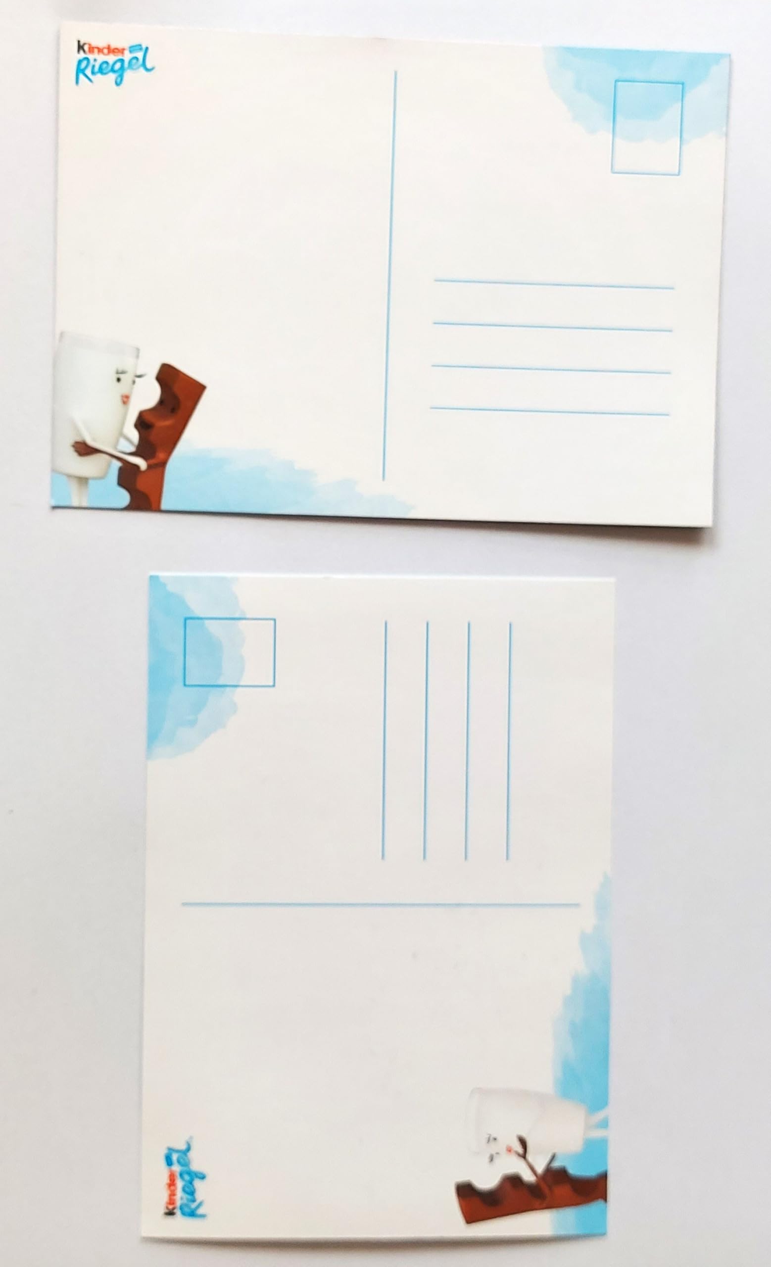 Kinder Riegel 4 Sammel Tassen Tasse Hochzeit Liebe 4 Stück, alle 4 Motive + 2 Kinderriegel Postkarten