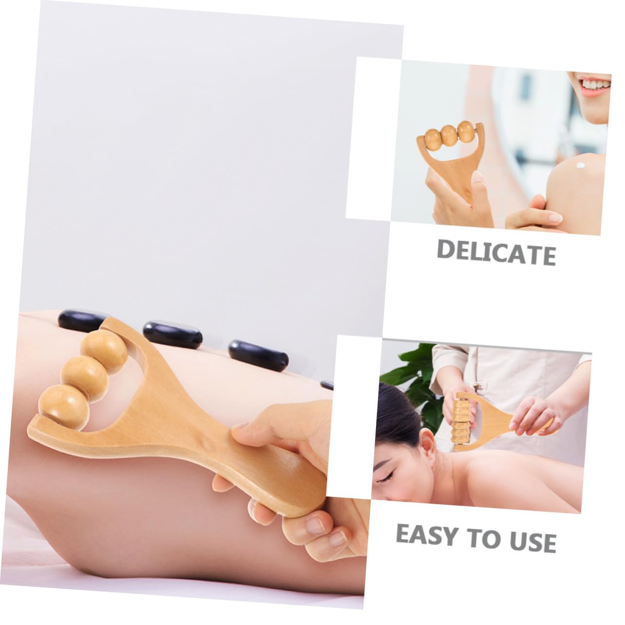 VALICLUD 8stücke Teiliges Holz-massage Ergonomischen Zur Muskelentspannung Für Füße Rücken Nacken Vielseitiges Tragbares Massagewerkzeug Für Effektive Schmerz Verspannungslinderung