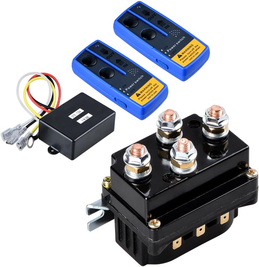 Wireless Winch Solenoid Relay Heavy Duty 12V 500A Remote 17000lb