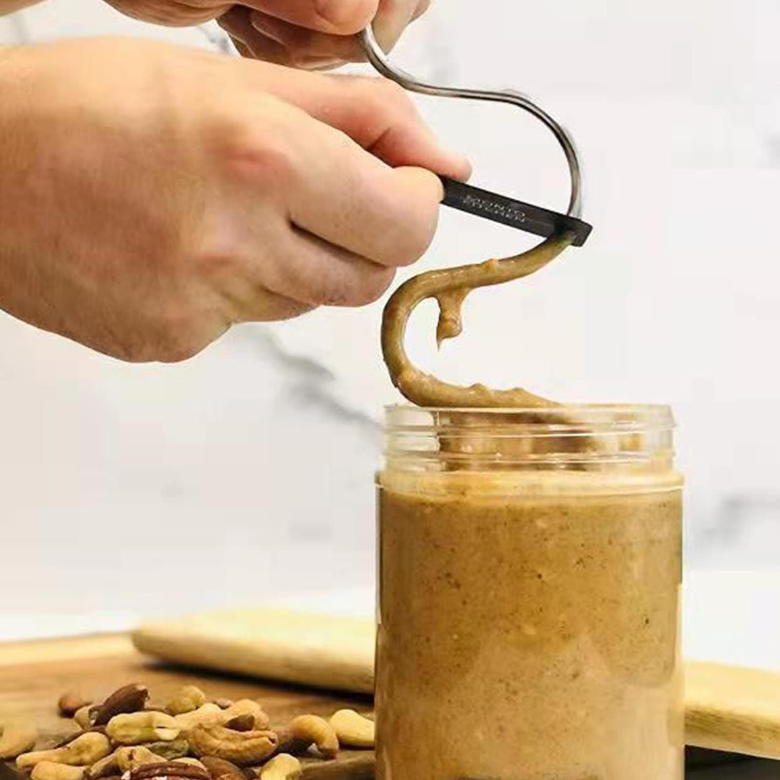 Stainless Steel Peanut Butter Stirrer - Manual Mixer Tool For Natural Nut Butters, Jams, And More - View #9