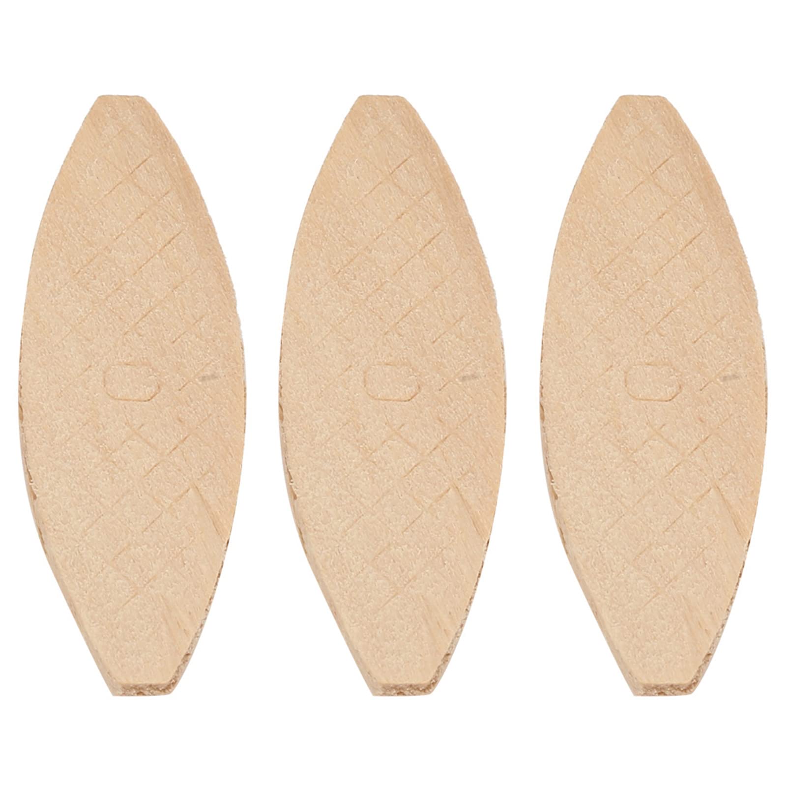 Surtido de 100 piezas de galletas de madera de haya (n.º 0 10 20). Surtido de placas de unión de madera placas de unión planas para trabajos de carpintería ebanistería y fabricación de muebles.