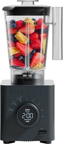 Miniatura 13 de Chefman Obliterator - Licuadora de encimera de 48 onzas para batidos, motor de 1380 W para triturar hielo, nueces y fruta congelada con cuchilla de
