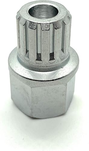 Miniatura 4 de TEKKEY Llave de bloqueo de rueda para Volkswagen (VW), compatible con JettaPassatGolfRabbitGTI y más - #58 con 13 dientes (cuadrados), #58 - 13