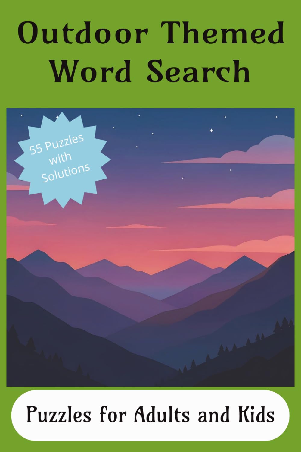 Outdoor Themed Word Search: Puzzles for Adults and Kids