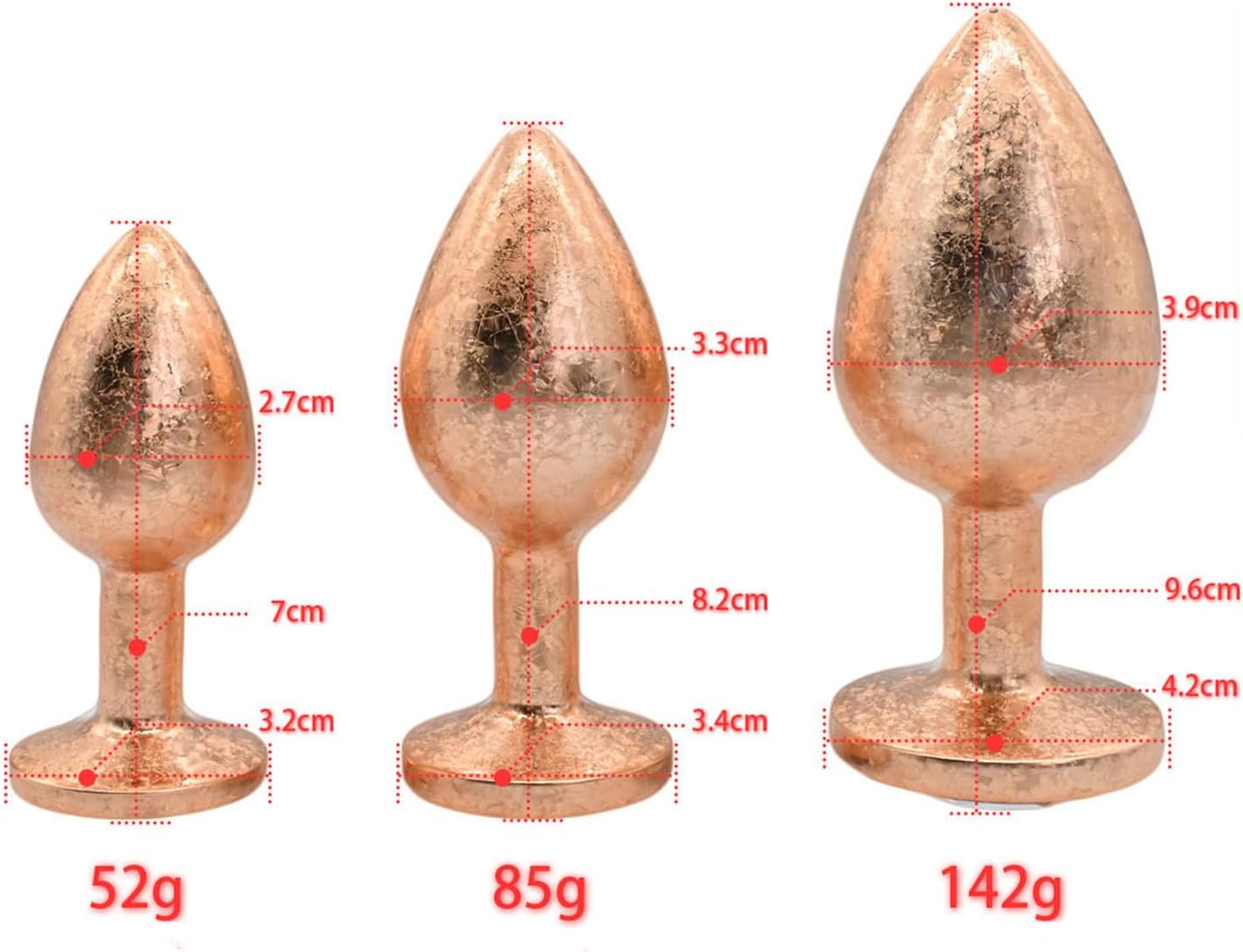 Couples Pleasure Massage Metal Anal Plug with Anchor Jewelry Base Sex Toy Unisex Metal Butt Plug