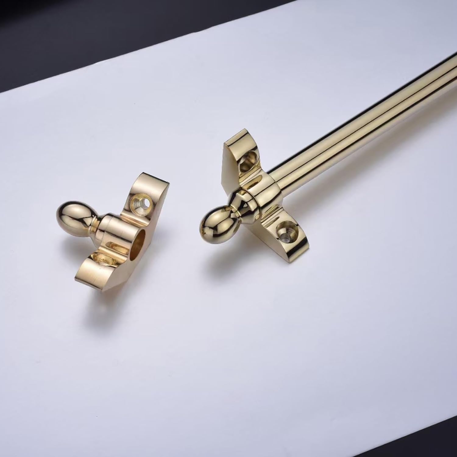 Brass Stair Carpet Rods, Non-Slip Stair Carpet Rods, Easy to Install to Hold Stair Carpet in Place(1Pcs)