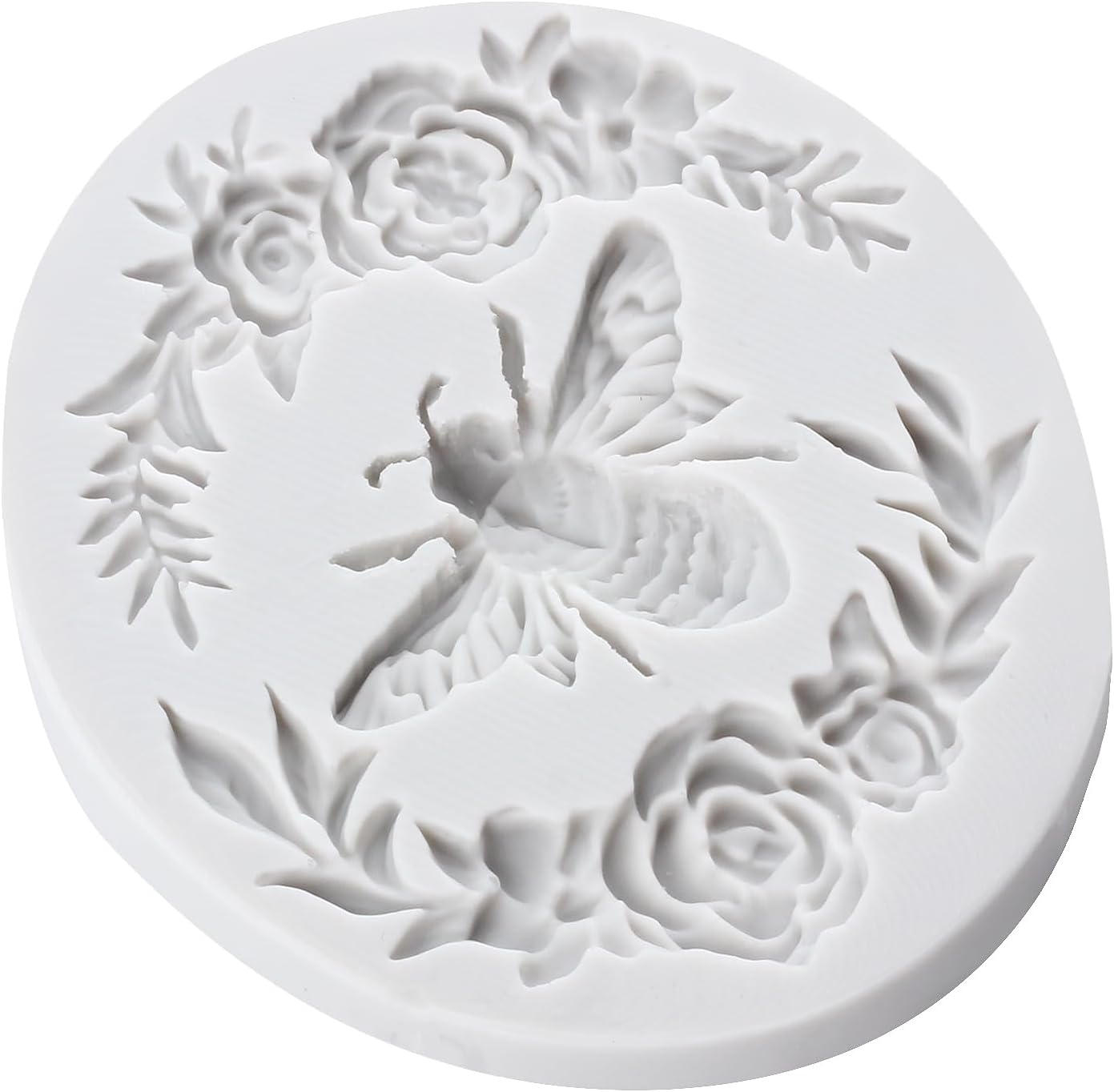 Bee Polymer Clay Mold Bumble Bee Flower Frame Silicone Molds