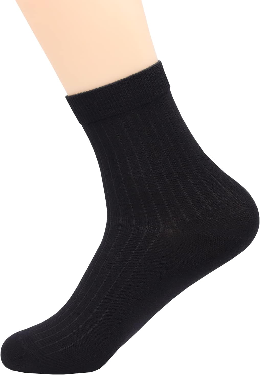 Mens Socks Cotton Socks Business Classic Socks 5 Pairs Soft Comfortable 6.5-9.5,9.5-11