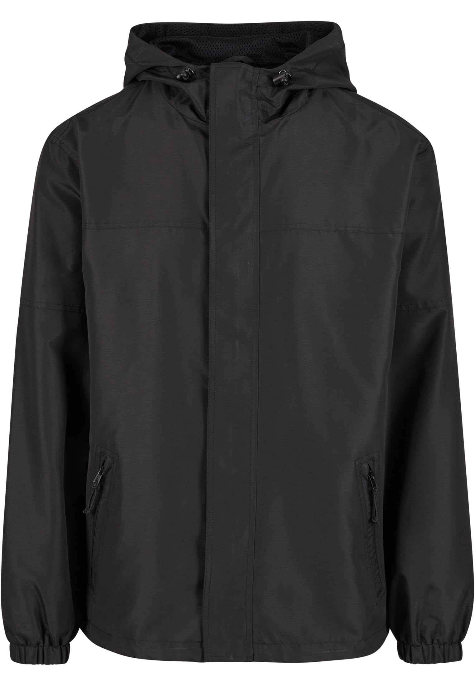 Brandit Light Windbreaker Frontzip Giacca a Vento Leggera da Uomo con Zip Frontale, Nero, 6XL