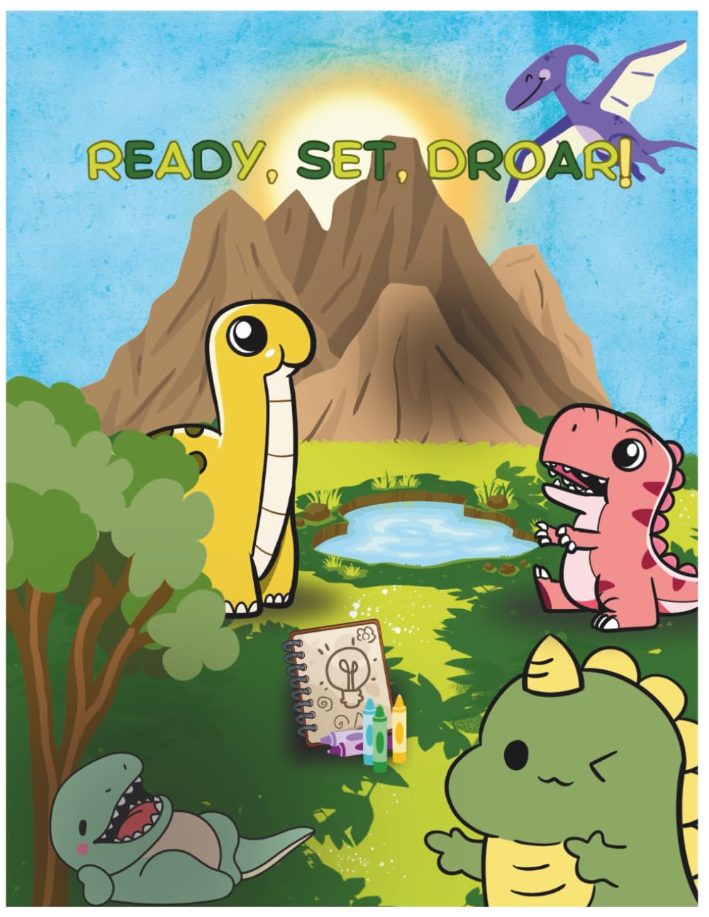 Ready, Set, Droar! A Jurassic Colouring Journey for Little Explorers: | Over 20 Pages of Endless Colouring Fun and Amazing Dinosaur Facts for you to ... | Dinosaur Colouring Book for Creative Kids |