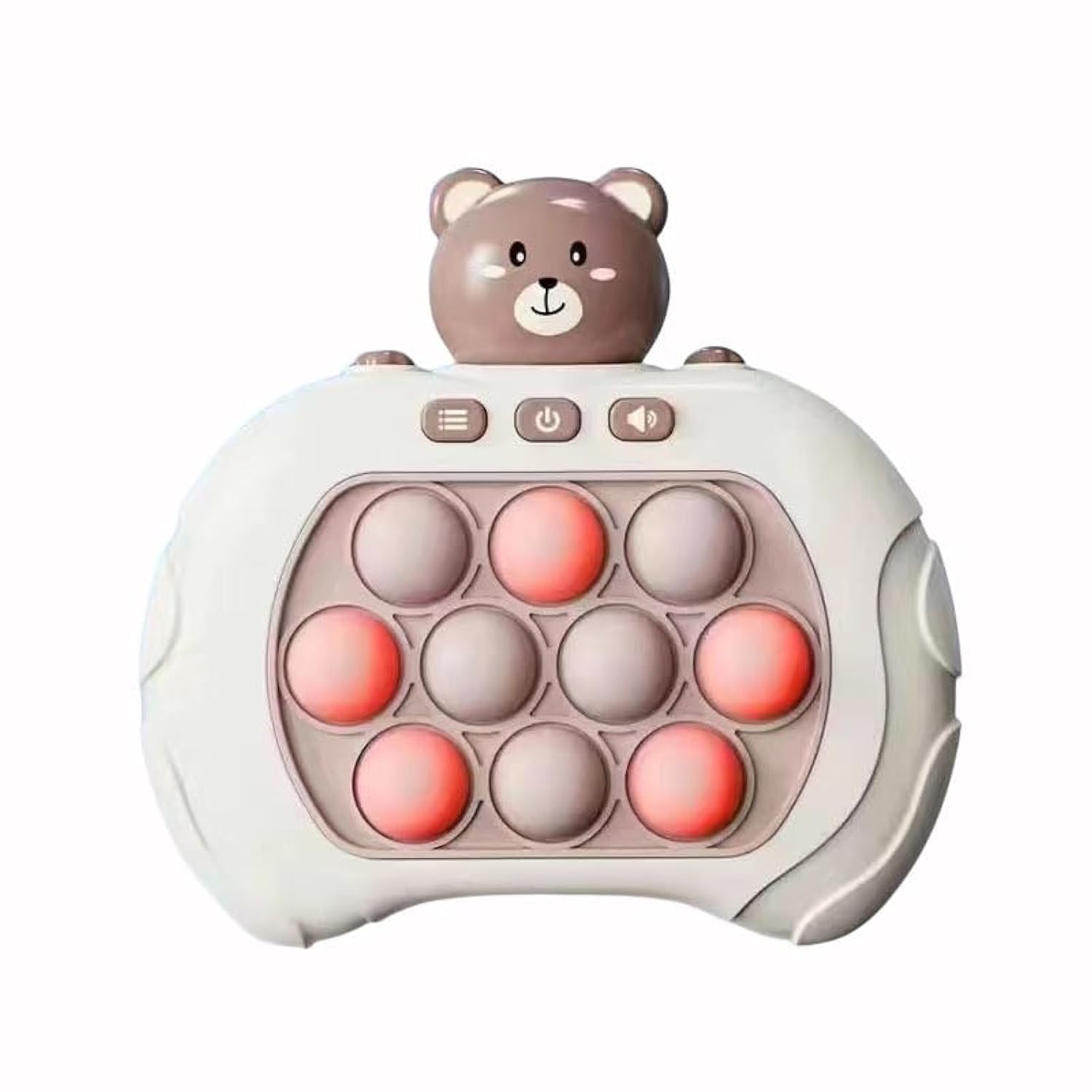 FaJoek Puzzle Game Machine, Quick Push Game, Pop It Fidget Toy, Bubble Sensory Fidget Toy, Puzzle Pop Game Machine, Puzzle Game Machine, Decompression Toy Console (Bear)