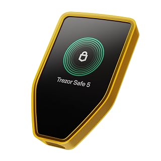 Trezor Silicone Bumper Case Safe 5 – Shock Absorbing Protective Cover (Clear Orange)