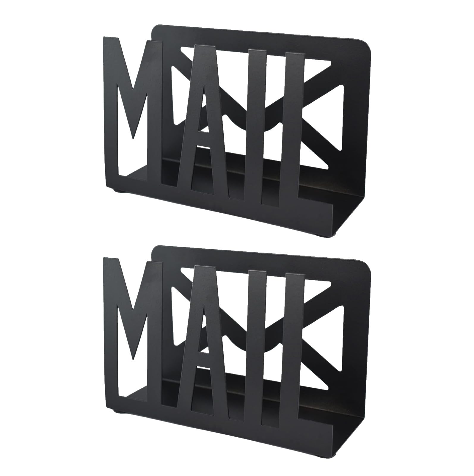 Kalttoy Desktop Iron Mail Sorter and Letter Organizers for Home and School Use with Thick Capacity Designs Daily Use Iron Mail Holder