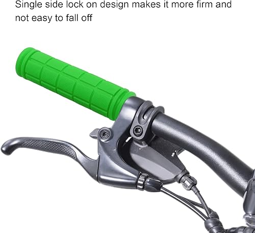 Miniatura 2 de Empuñaduras de mango para bicicletas, 1 par de empuñaduras de goma para manillar, evitar deslizamientos y para bicicletas de larga duración para