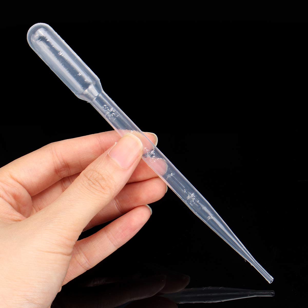 1000Pcs 3Ml Pipetas Desechables Plástico Cuentagotas Graduado Transferencia De Pintura Líquida