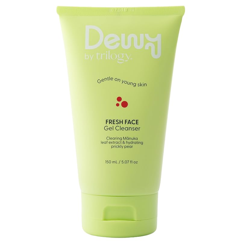 Dewy by Trilogy Gel de Limpeza Facial Fresh Face para Adolescentes, 150 mL