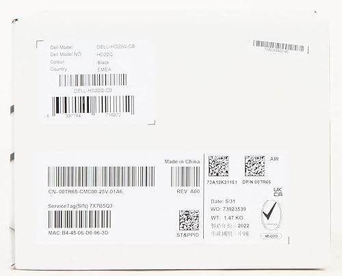 Miniatura 17 de Dell Base de carga dual HD22Q, 90 W, USB-C, 4X USB-A, HDMI, DP, RJ45, negro