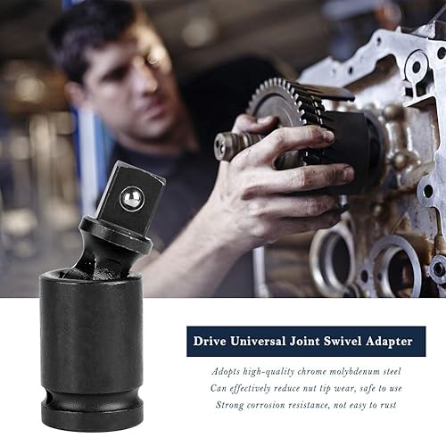 Miniatura 4 de Enchufe de impacto de aire, juego de enchufes giratorios de junta universal, adaptador de unidad giratoria, reductor de impacto de aire, zócalo