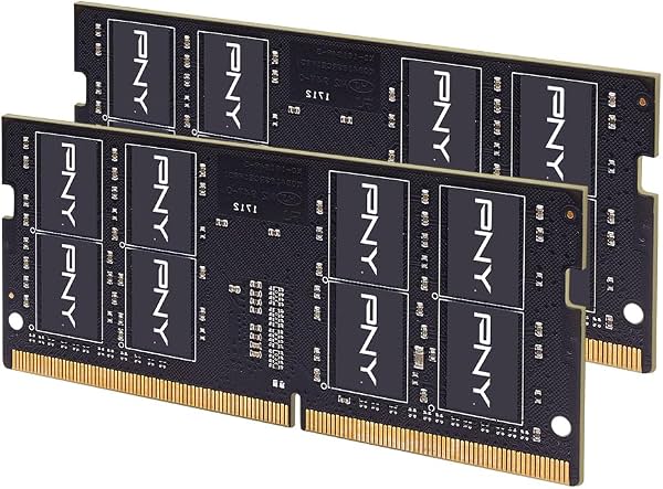 Kit de memoria RAM para notebook PNY DDR4 32GB (2x16GB) Performance 3200MHz CL22 | PC4-25600, CL22, 1.2V, RAM para notebook/laptop, compatible: 2933/2666/2400/2133MHz - MN32GK2D43200-TB