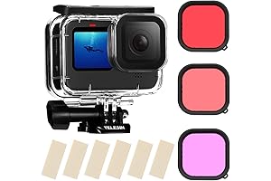 TELESIN Waterproof Dive Case for GoPro Hero Action Cameras