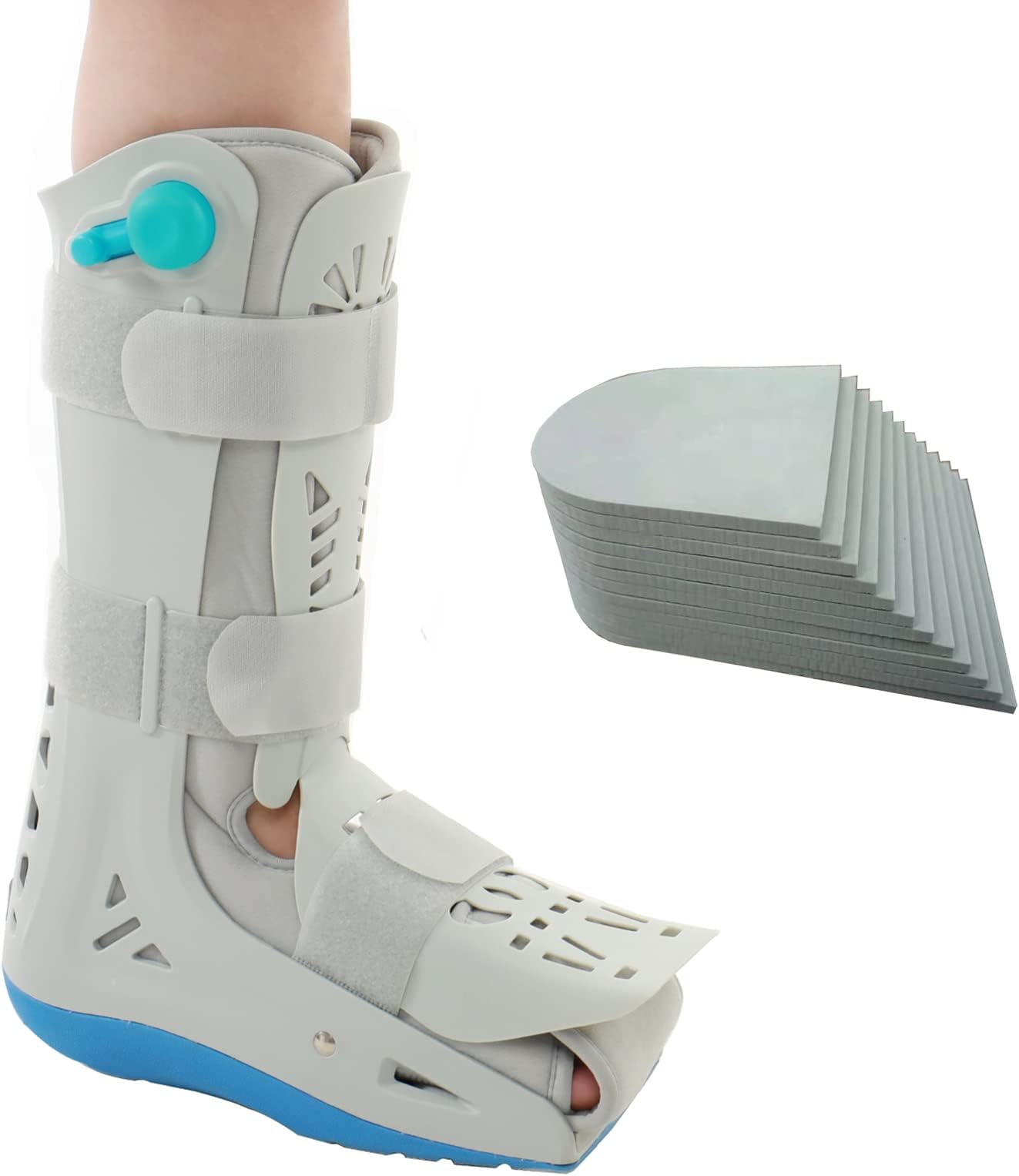 Walker Achilles Injury Fracture Orthosis Boot,Air Pump CAM Medical Orthopedic Walker Boot for Ankle & Foot Injuries(S)