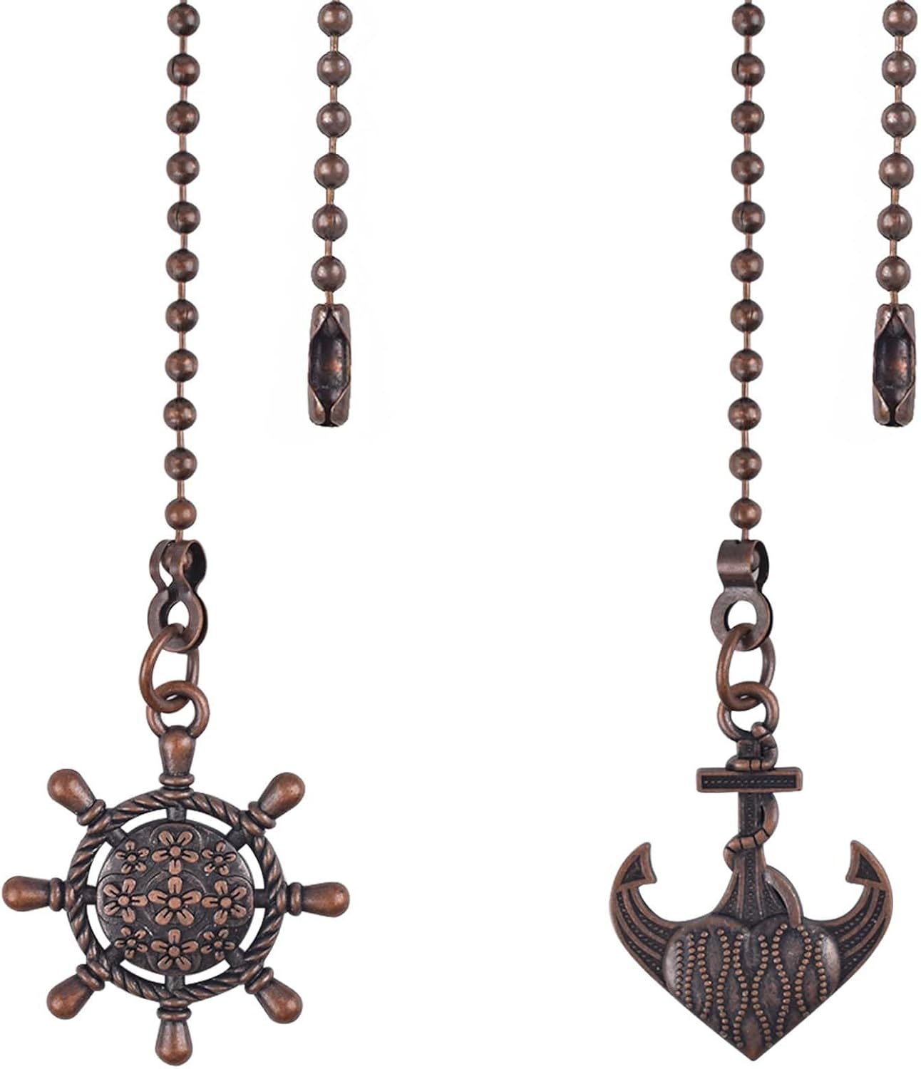 STNRSTIN Ceiling Fan Pull Chain Extender, 2Pcs Vintage