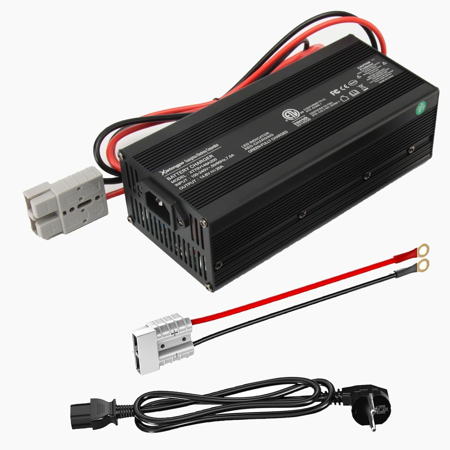 Chargeur LiFePO4 14,6V 20A Spécial pour au Lithium Fer Phosphate 12V