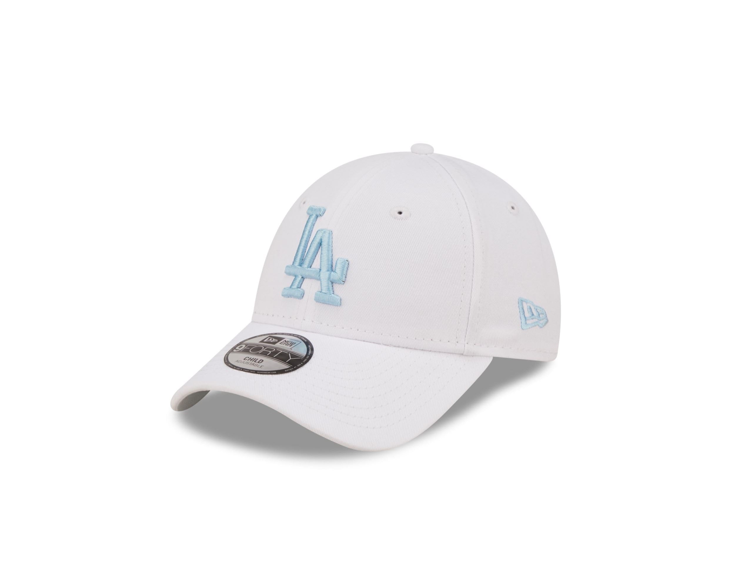 New Era Los Angeles Dodgers MLB League Essential White Blue 9Forty Adjustable Kids Cap - Child