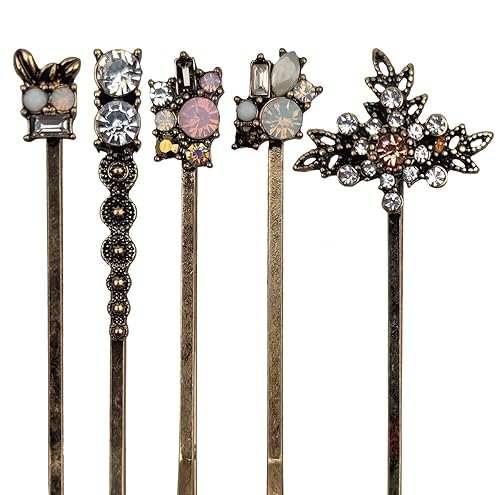 Miniatura 3 de 10 pinzas para el cabello, horquillas retro para mujeres, mujeres y niñas, accesorios para el cabello (10 unidades (paquete de 1))