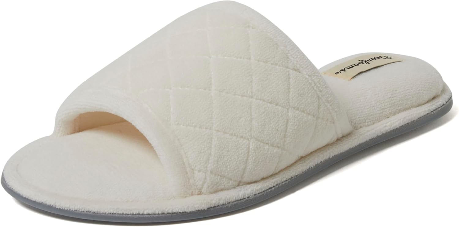 Dearfoams Women's Beatrice Side Gore Slide Slipper