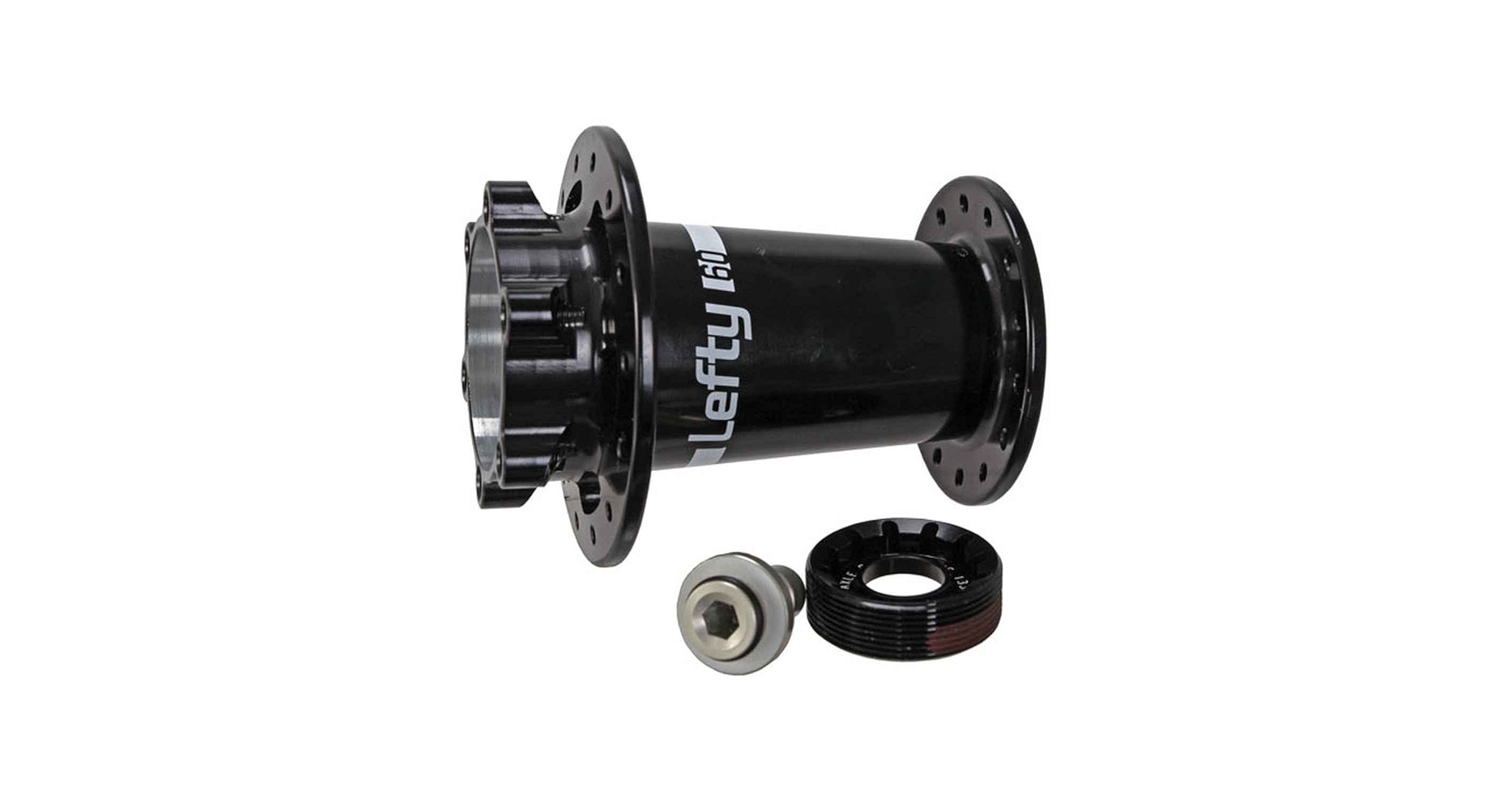 Cannondale OMEGA lefty50ハブ 24h Cannondale Lefty 50 24 Hole Front Hub Black / White 6-Bolt