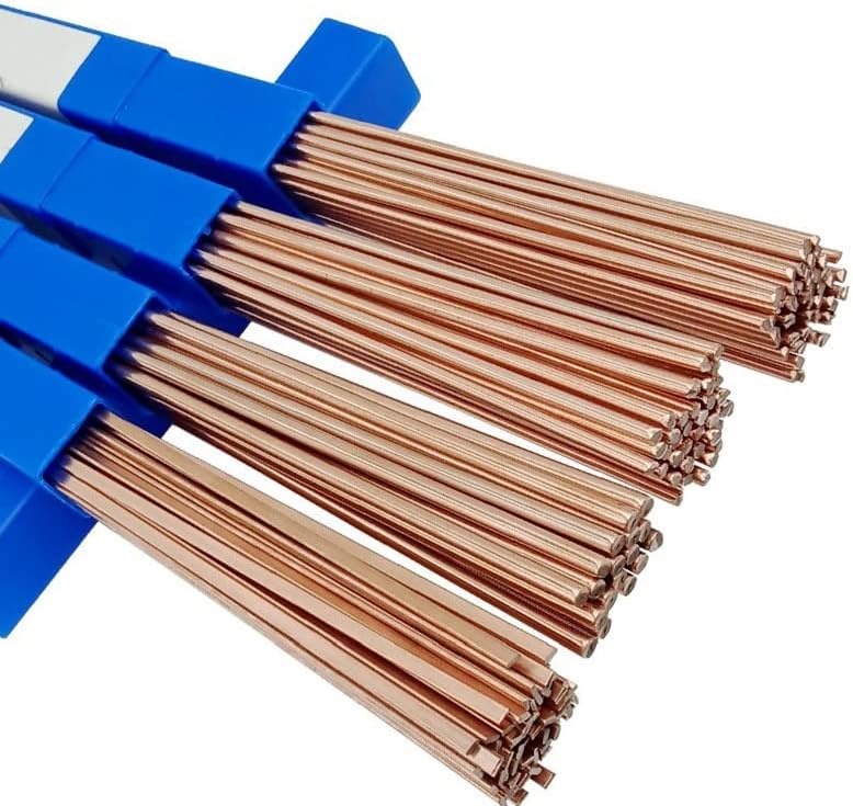500mm Phosphorus Copper Electrode Welding Rods - Brass Welding Wire for Copper Pipe and Alloy Welding - 5pcs Pack(1.5mm)