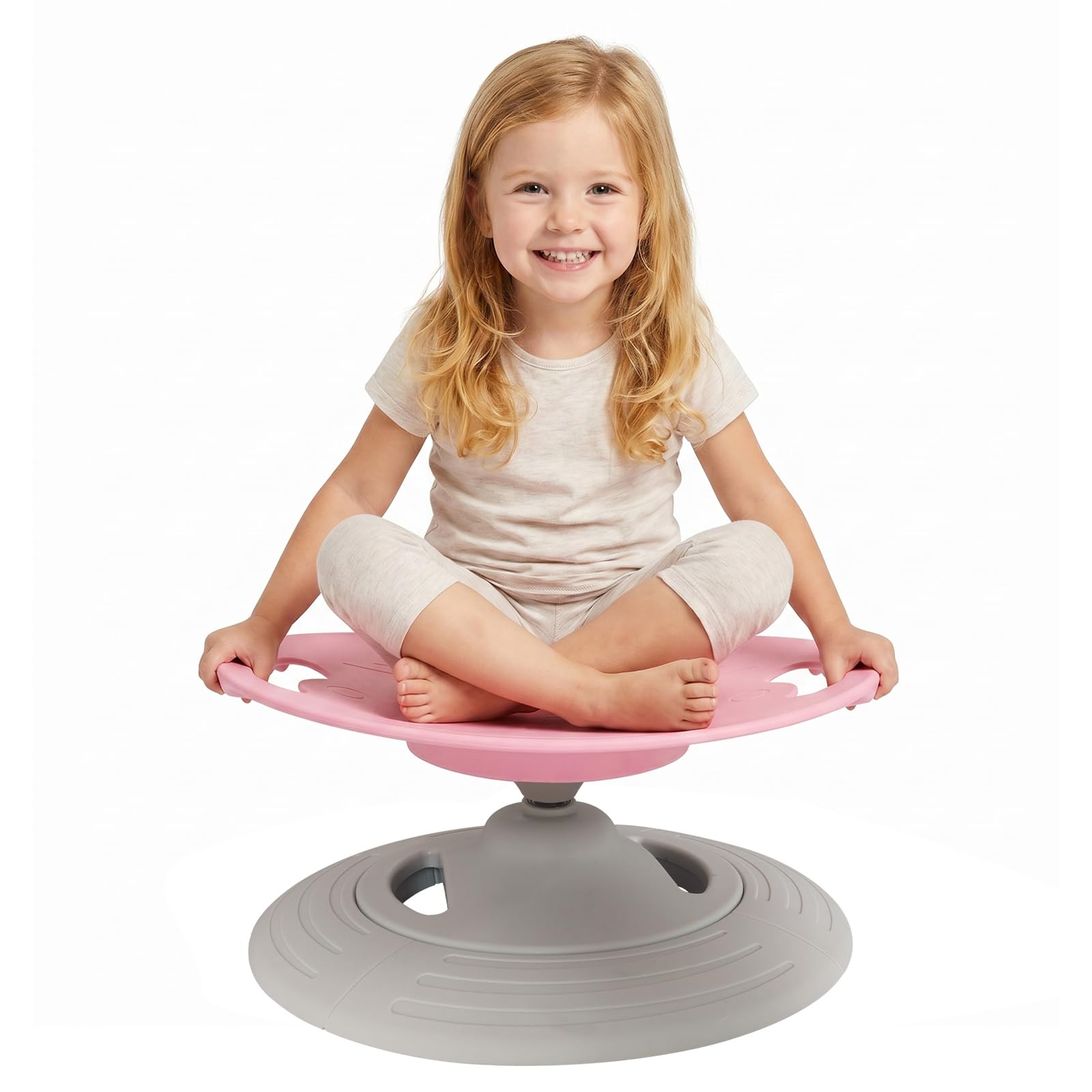 Photo 1 of UBRAVOO Spinning Chair for Autistic Kids, Sensory Spinning Chair, Sensory Toys Gifts for Kids with Autism & ADHD, Sit and Spin Toys for 3+ Years (Pink)