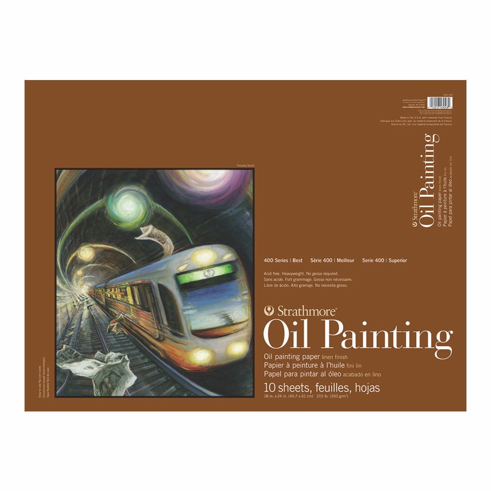 Strathmore 400 Series Oil Painting Pad 18"X24"-10 Sheets -62430318