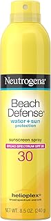 Neutrogena Beach Defense Sunscreen Spray SPF 30, Hawaii Reef Act 104 Compliant, Octinoxate & Oxybenzone Free, Broad Spectrum, Fast Absorbing & Lightweight, Face and Body Sunscreen, 8.5 Oz