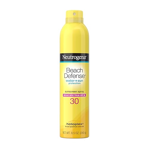 Neutrogena Beach Defense - Protector solar en aerosol SPF 30, cumple con la Ley de Arrecife de Hawái 104, libre de octinoxatos y oxibenzona, amplio