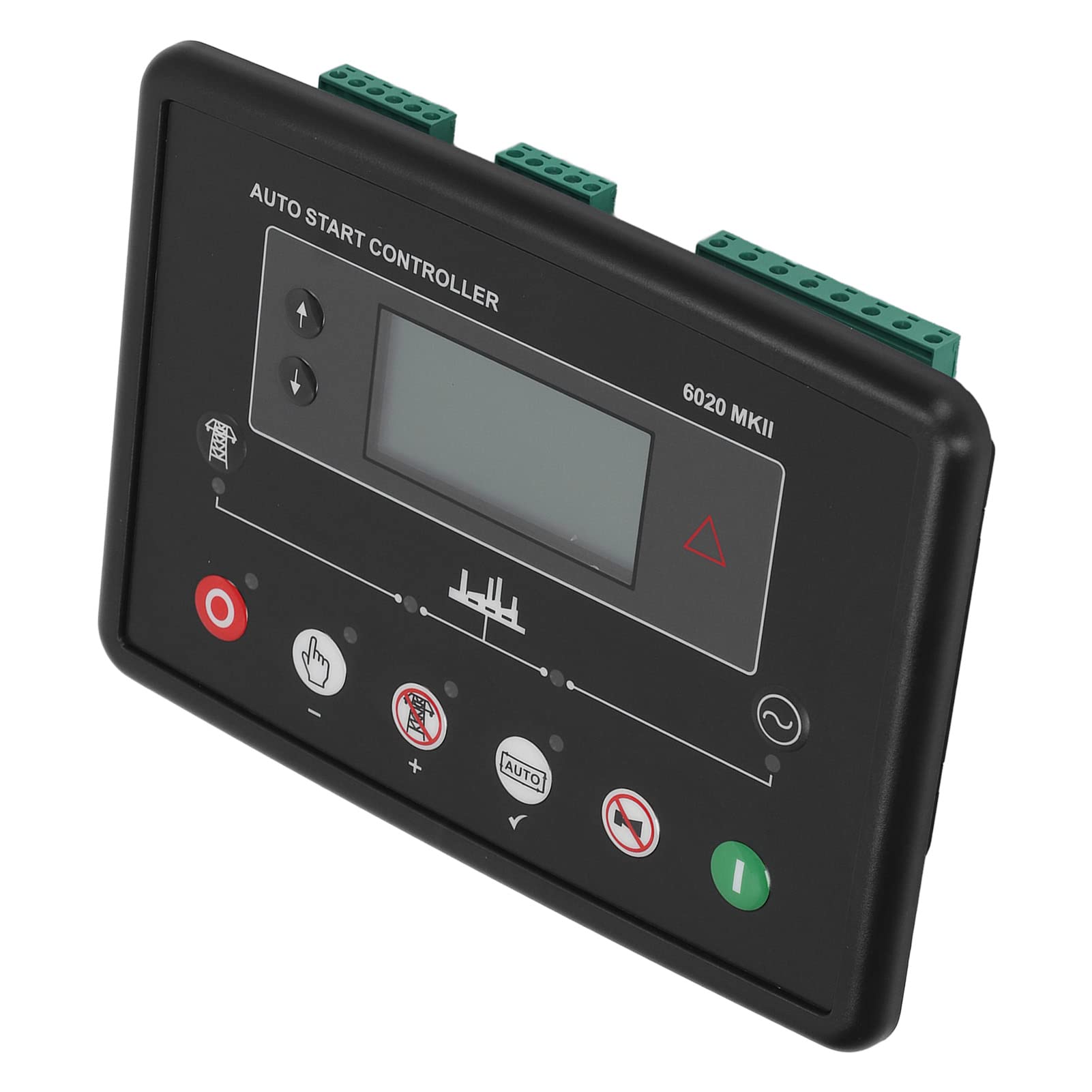 Contrôleur de Démarrage Automatique de Groupe électrogène, Module de Contrôle ABS avec écran LCD, Entrée DC 8 à 35 V et 600 V AC, Panneau de Démarrage à Distance pour la du Générateur et