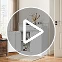 Storage Cabinet, 36 Inch Tall Metal Storage Cabinet with Doors and Shelves, Metal Cabinet with Drawers, Pantry Cabinets for Kitchen Storage, Garage Cabinet for Living, Dining Room.