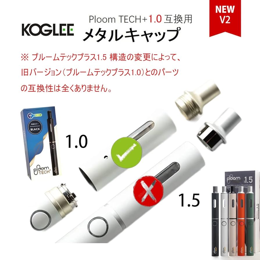 プルームテック プラス スターターキット メタルキャップ 
マウスピース プルームテックプラスの『メタルキャップ』が思いのほか使えた