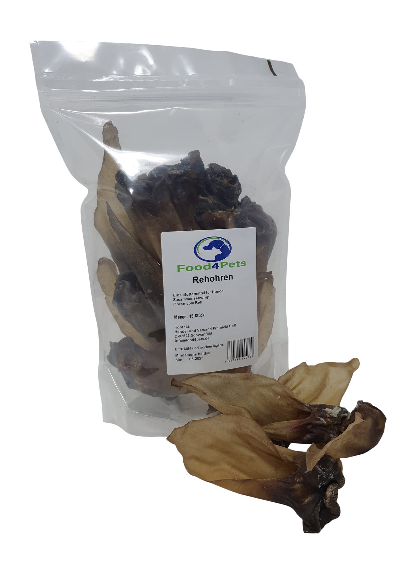 Rehohren Lot de 15 friandises pour chien – Friandises naturelles à mâcher dans un sac refermable, idéal pour les soins dentaires et la récompense pour chiens
