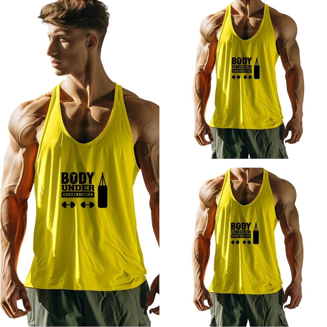 furrr Men's Gym Vest for Bodybuilding | RAW Gear Stringer Tank Top | Muscle & Training Wear Pack of 2-picture-18