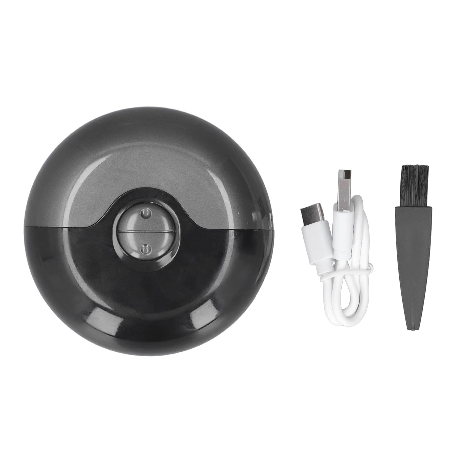 Tagliaunghie elettrico automatico rotondo anti pizzico ricaricabile USB tagliaunghie di sicurezza per neonati, bambini, adulti, anziani (nero)